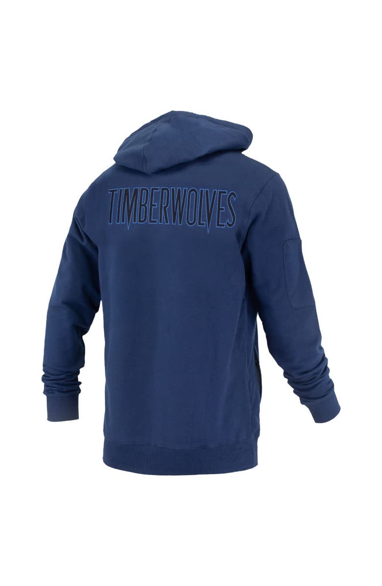 FISLL Unisex FISLL Navy Minnesota Timberwolves Logoman Shadow Collection Pullover Hoodie, Alternate, color, Navy