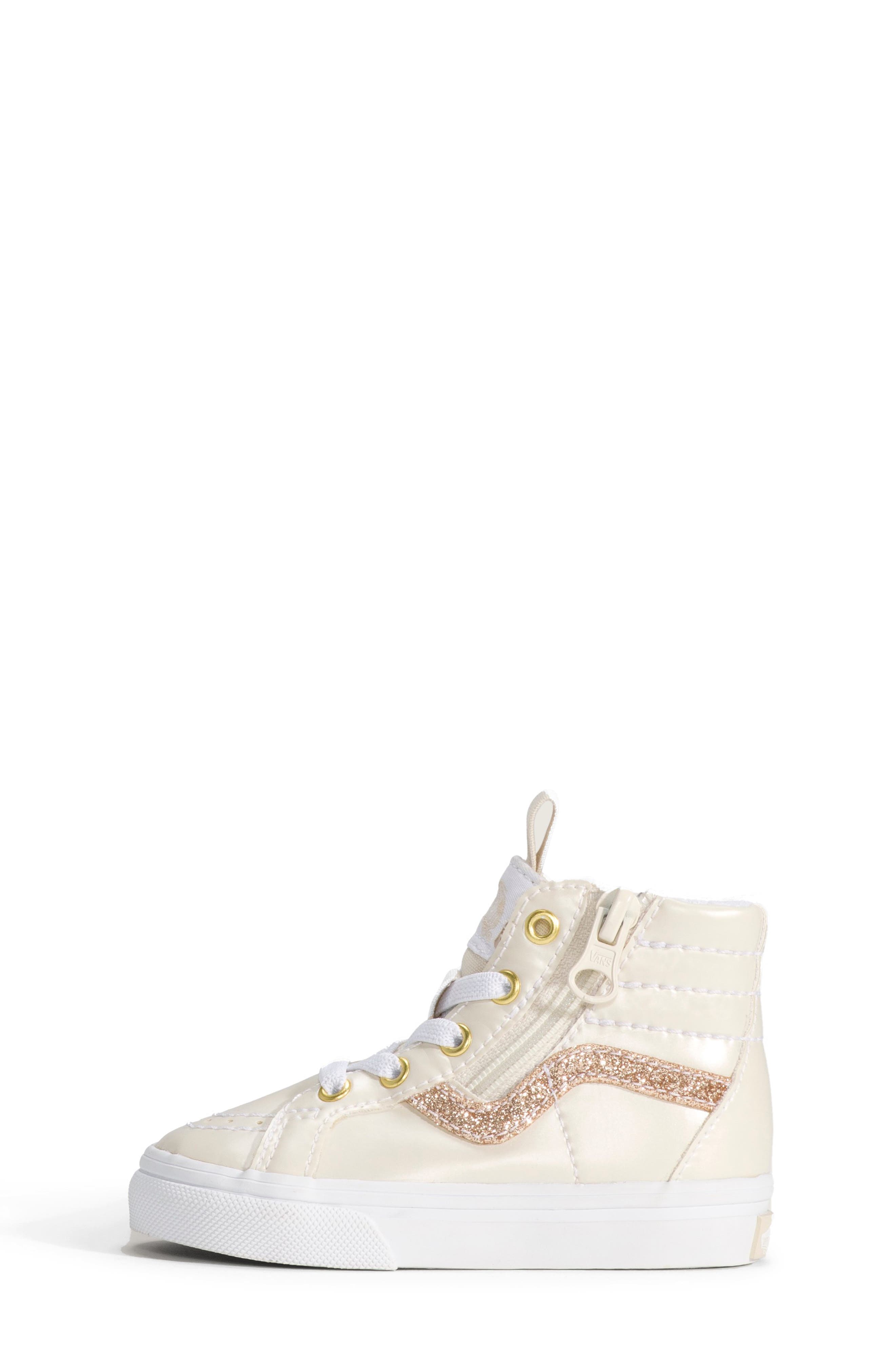 Vans Kids' Sk8-Hi Reissue Side Zip Sneaker, Alternate, color, Dazzled Turtledove