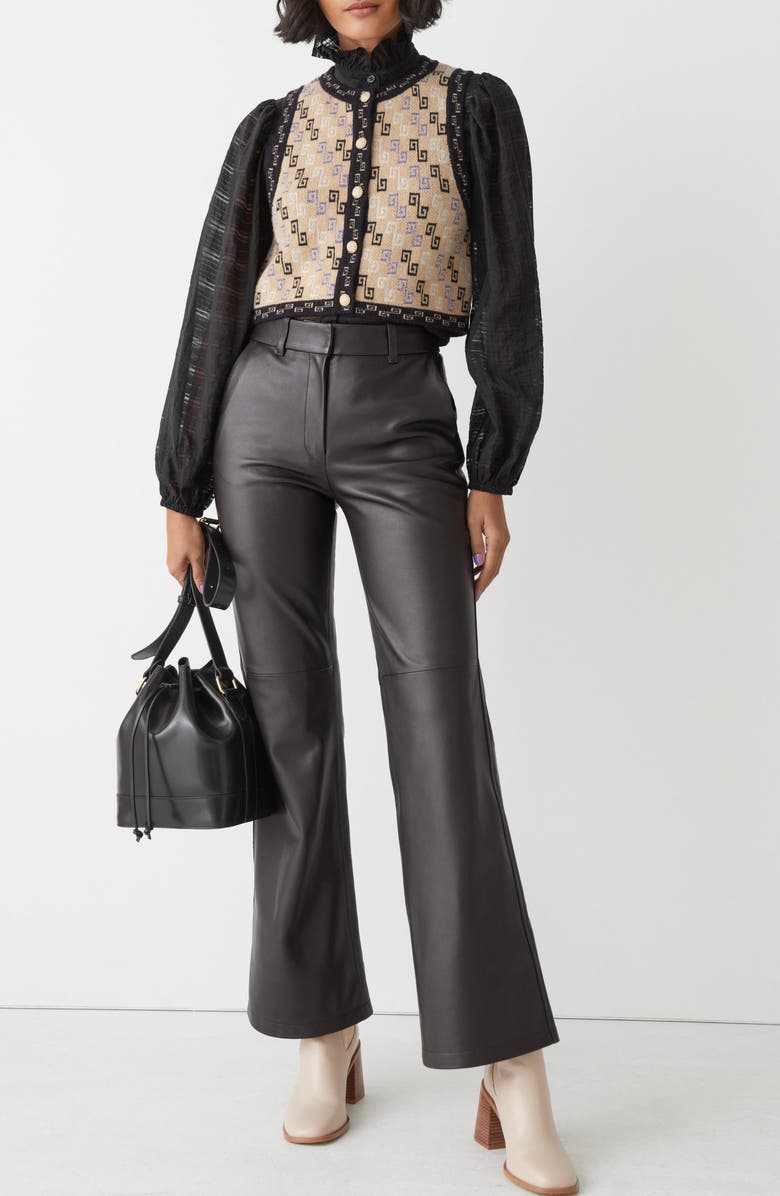 & Other Stories Ruffle Collar Blouse, Alternate, color,