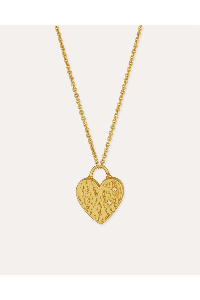 Locket Heart Necklace, Main, color, Gold