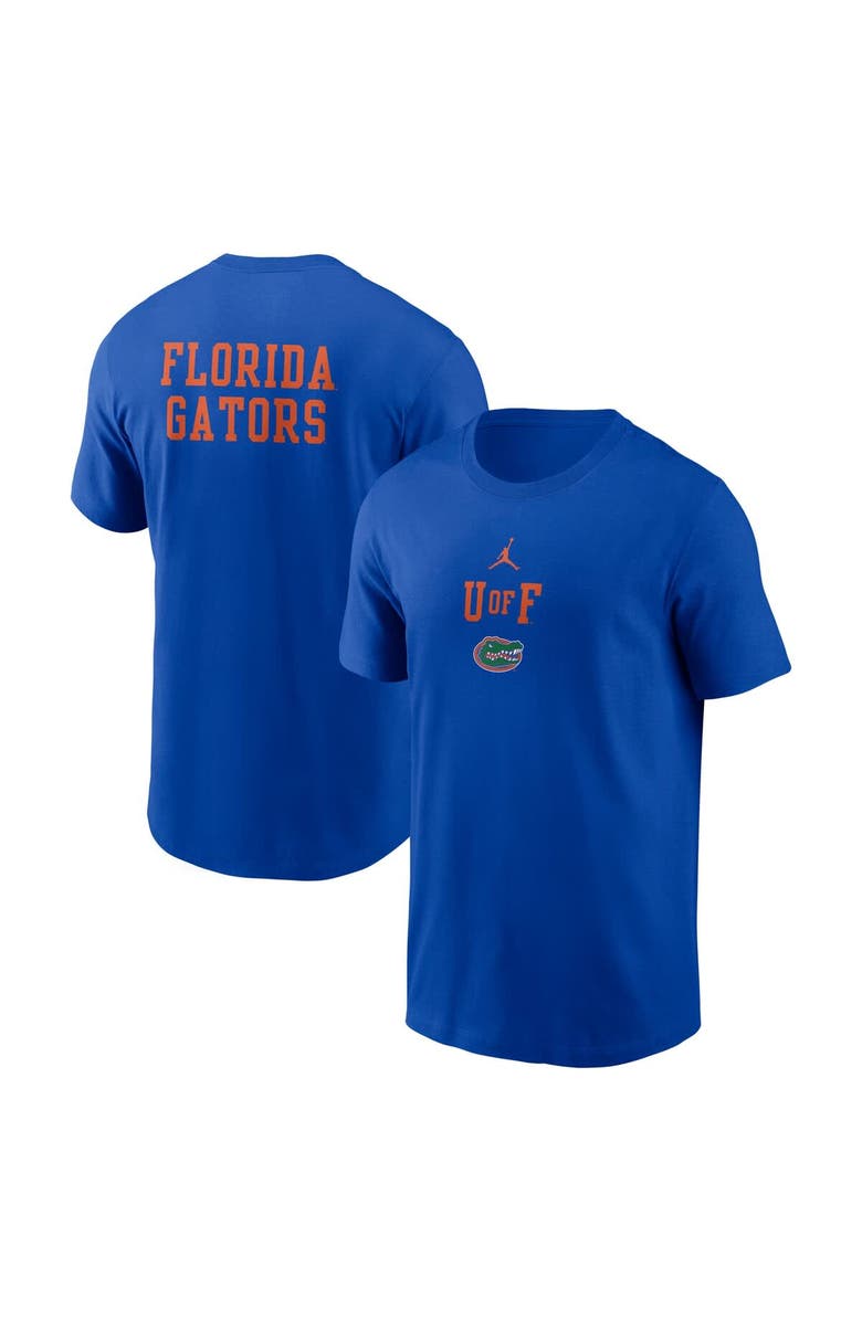 Jordan Brand Men's Jordan Brand Royal Florida Gators 2-Hit Stacked T-Shirt, Alternate, color, Royal