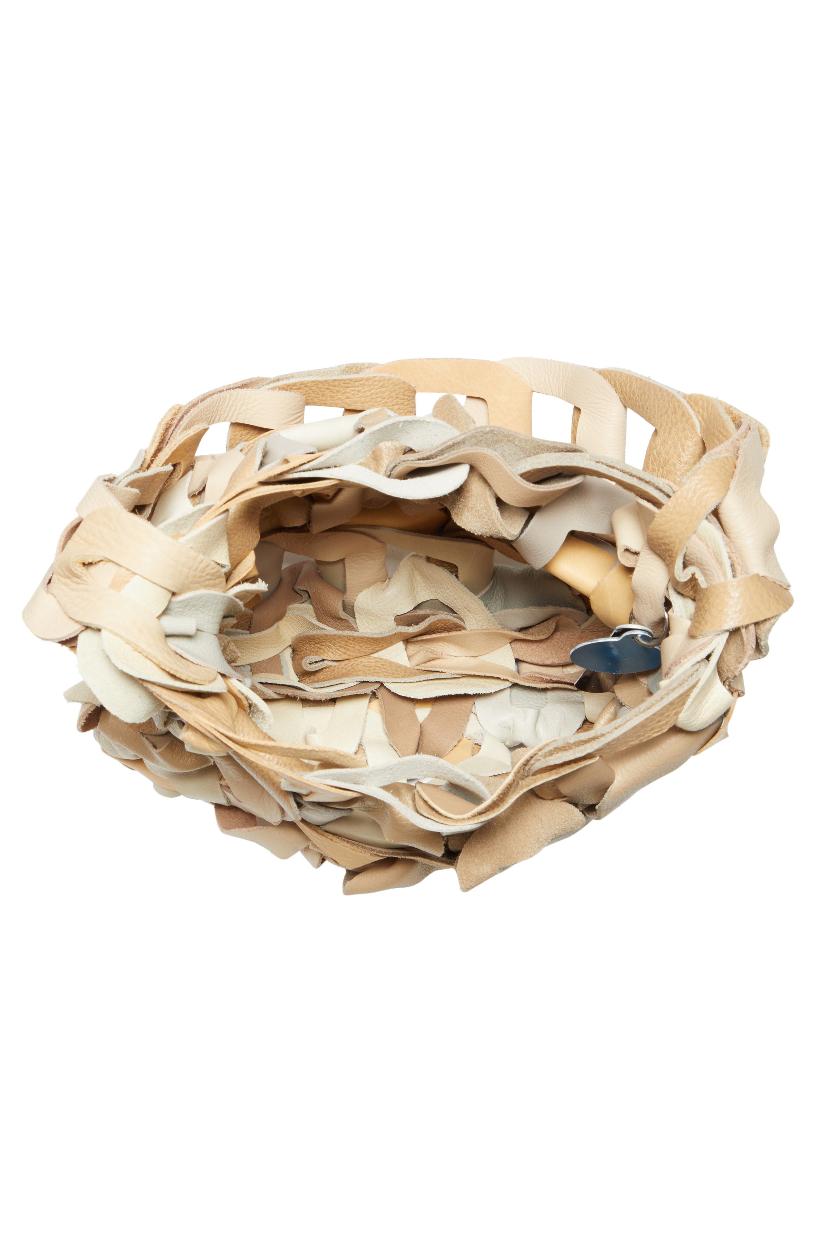 Links Leather Shoulder Bag, Alternate, color, SAND