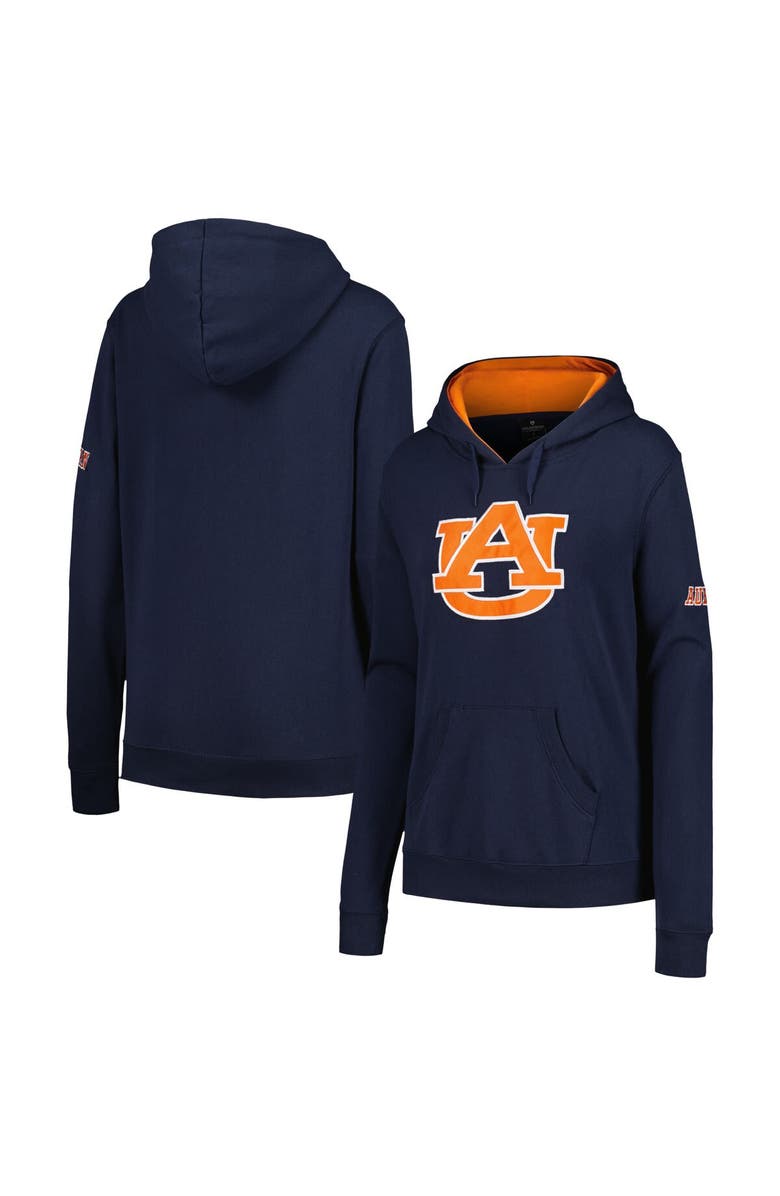 STADIUM ATHLETIC Women's Stadium Athletic Navy Auburn Tigers Big Logo Pullover Hoodie, Main, color, Navy