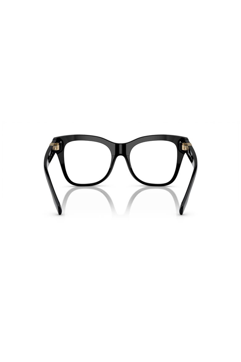 52mm Square optical glasses, Alternate, color, Black