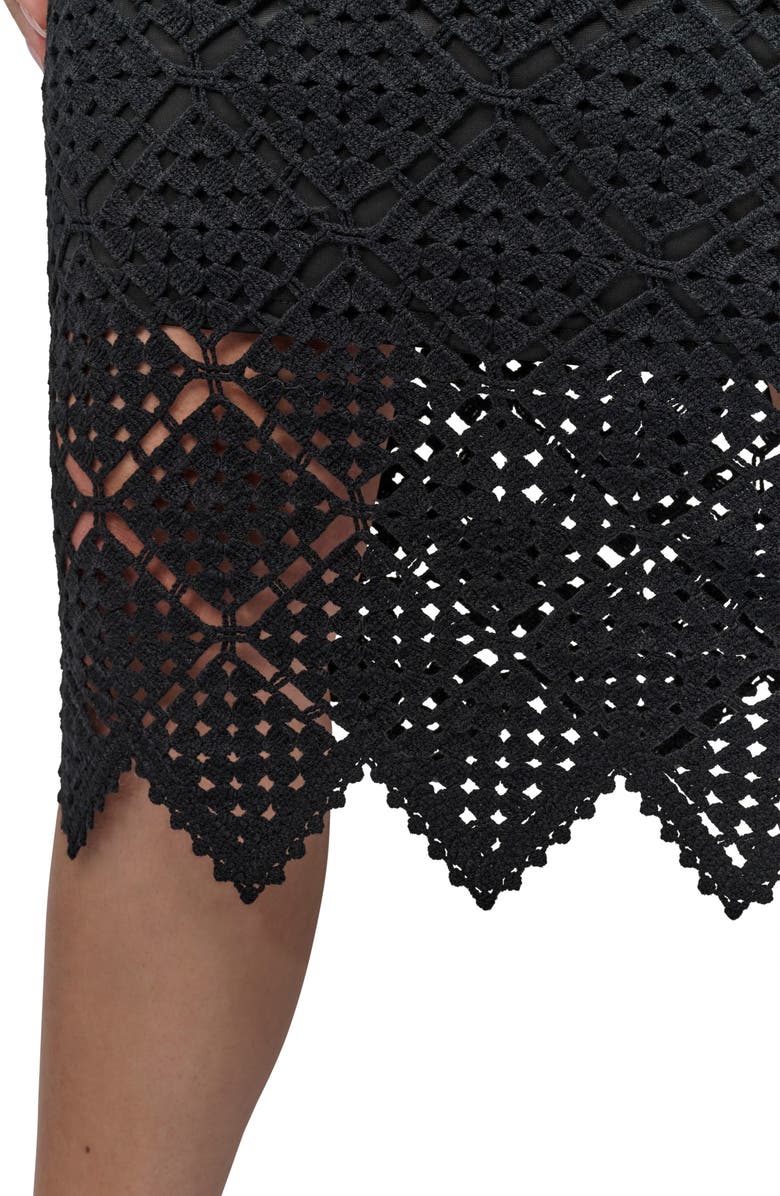 DKNY Crochet Stitch Sweater Skirt, Alternate, color,