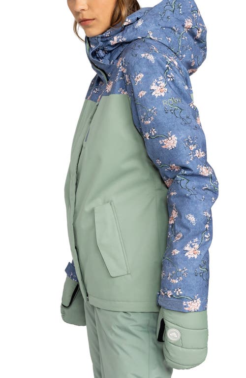Roxy Jetty Water Repellent Hooded Technical Snow Jacket In Bpf4