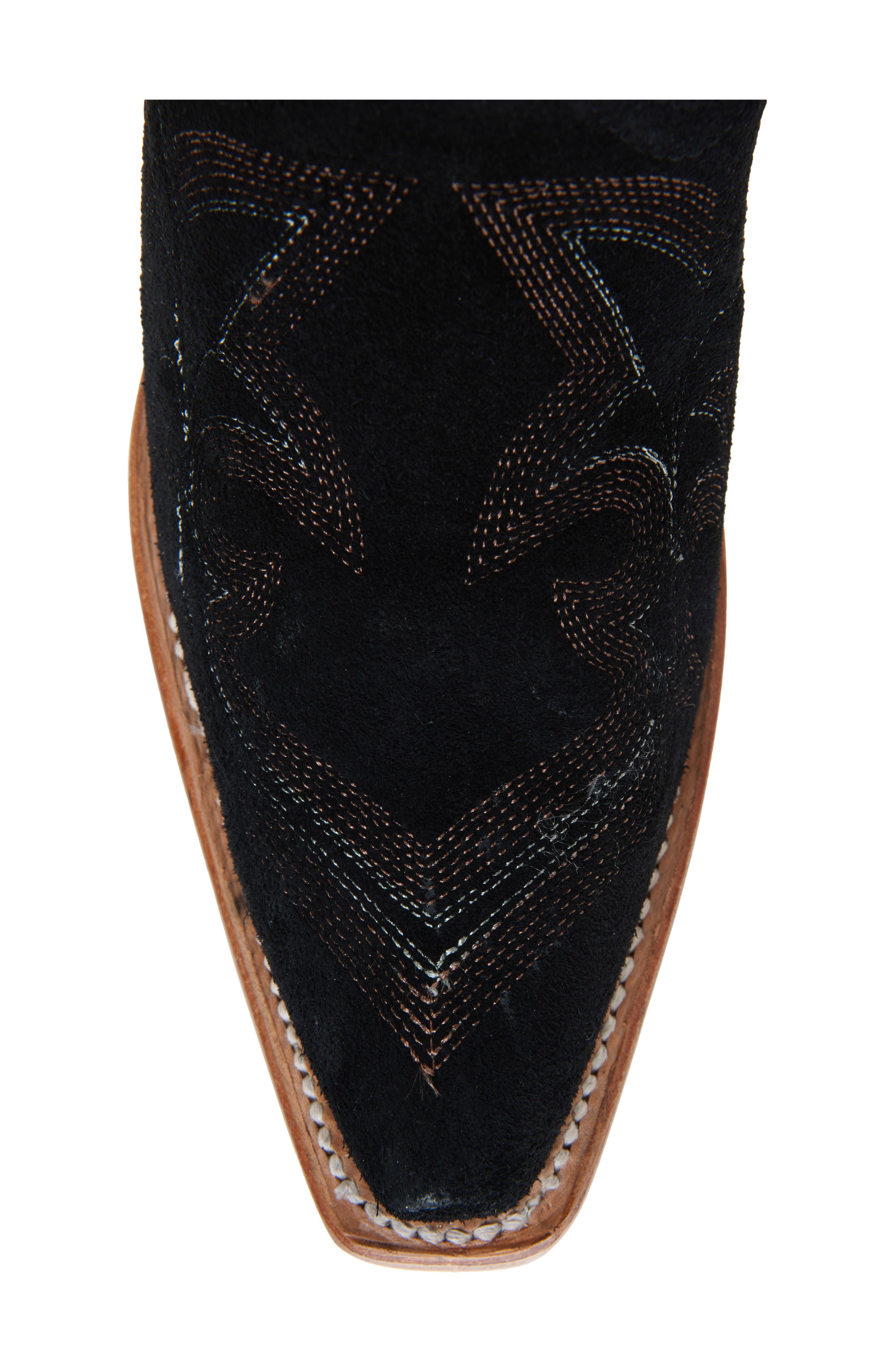 CORRAL Embroidered Knee High Cowboy Boot, Alternate, color, Black