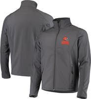 DUNBROOKE Men's Dunbrooke Charcoal Cleveland Browns Sonoma Softshell Full-Zip Jacket