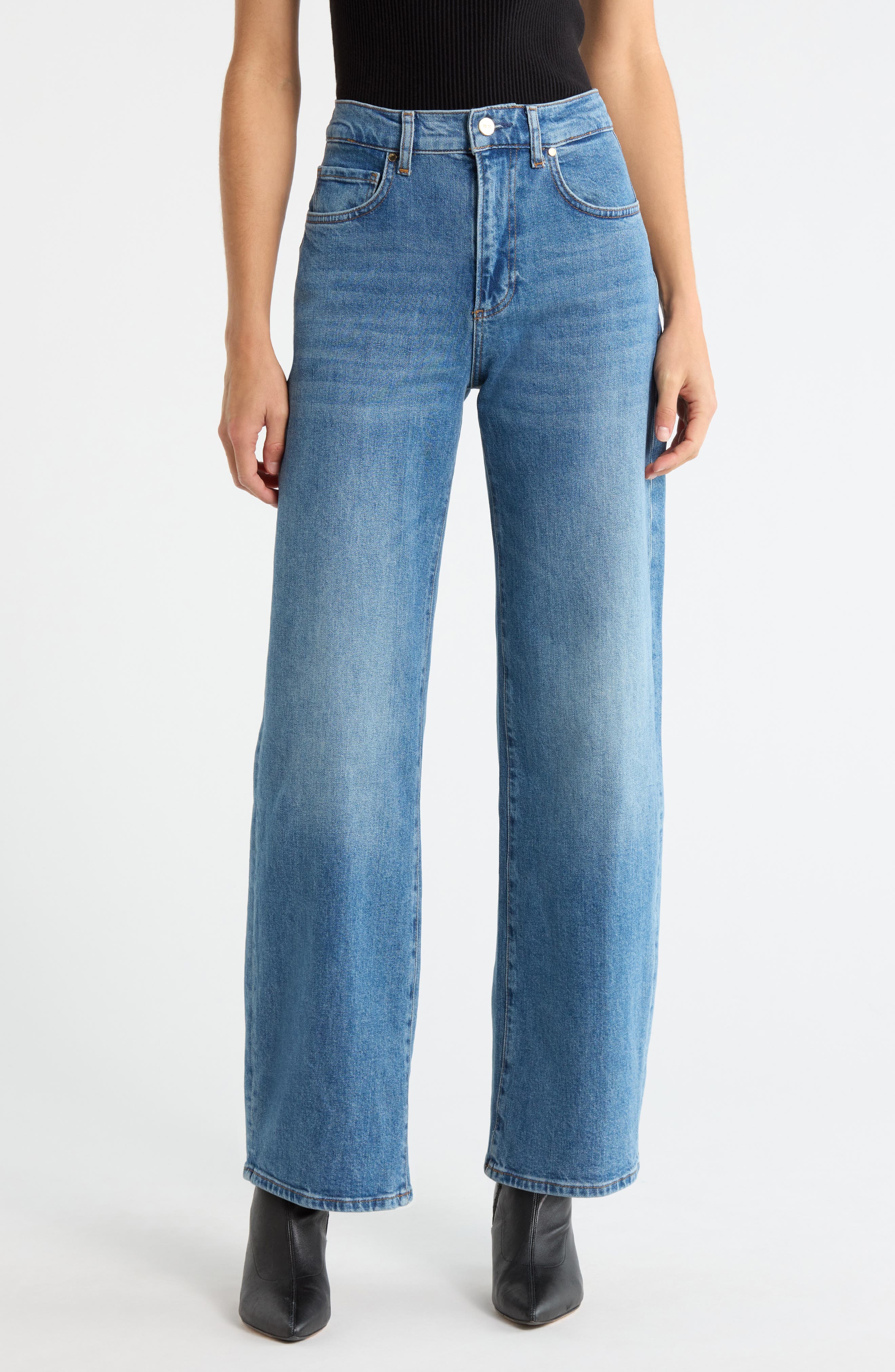 PAIGE Arellia High Waist Ankle Barrel Leg Jeans