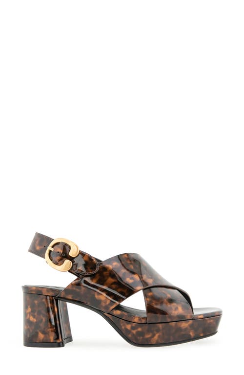 Aerosoles Pura Platform Sandal In Brown