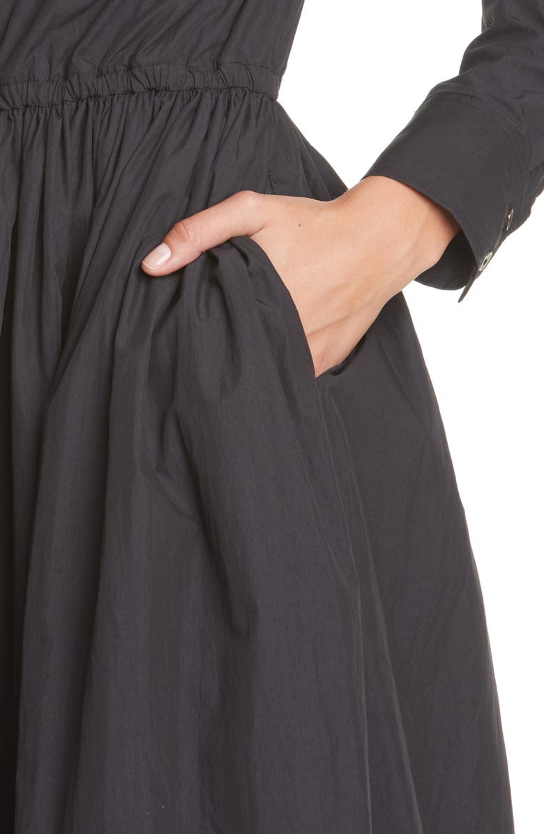 CO Long Sleeve Cotton Blend Shirtdress, Alternate, color,