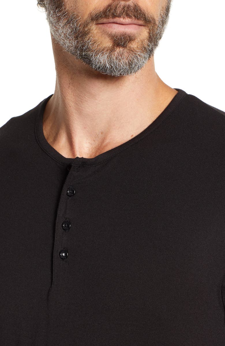 Stone Rose Short Sleeve Stretch Modal Henley, Alternate, color, 