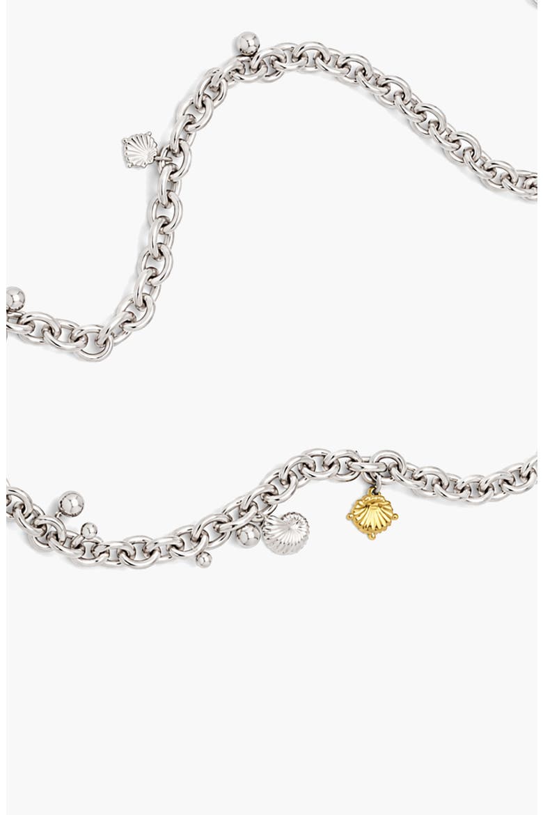 Coral Curb Necklace In Two Tone, Alternate, color, Two Tone