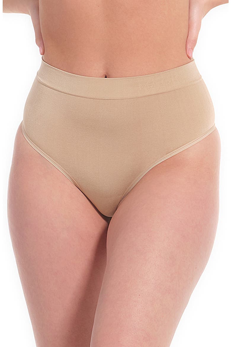 Comfort Seamless Shaping Thong, Main, color, CAPPUCCINO