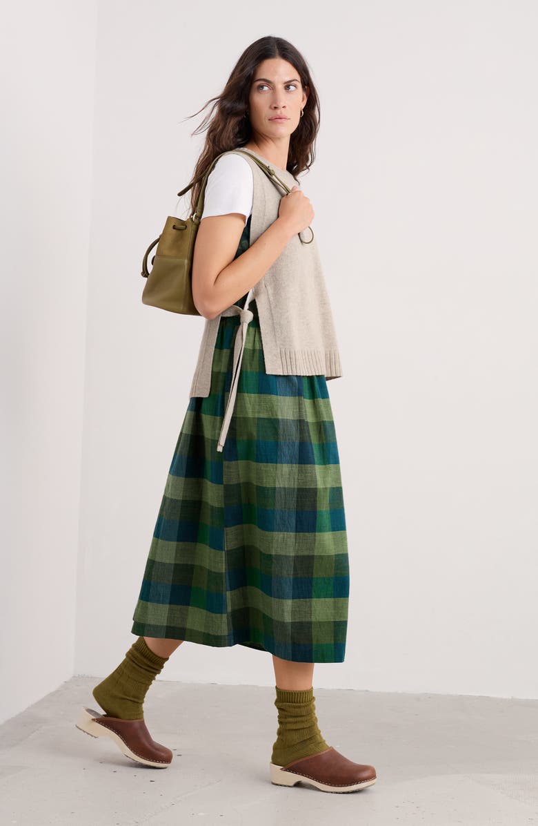 Seasalt Cornwall Sea Aster Merino Wool Blend Side Tie Sweater Vest, Alternate, color, Knit Melange Aran