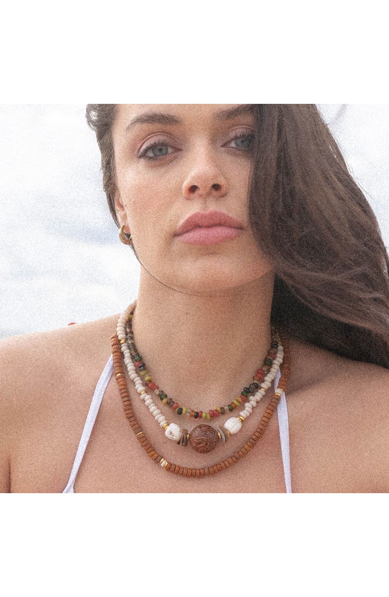 By Lilla Beach Pebbles Necklace, Alternate, color, Multi