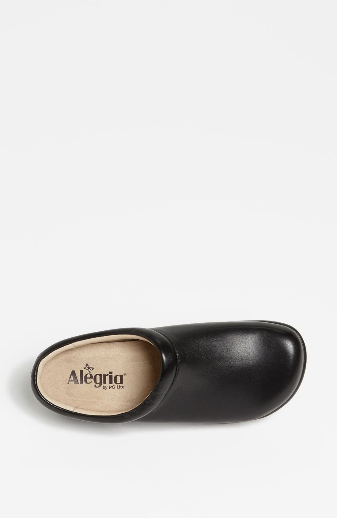 Alegria by PG Lite Kayla Clog, Alternate, color, Black Nappa Leather