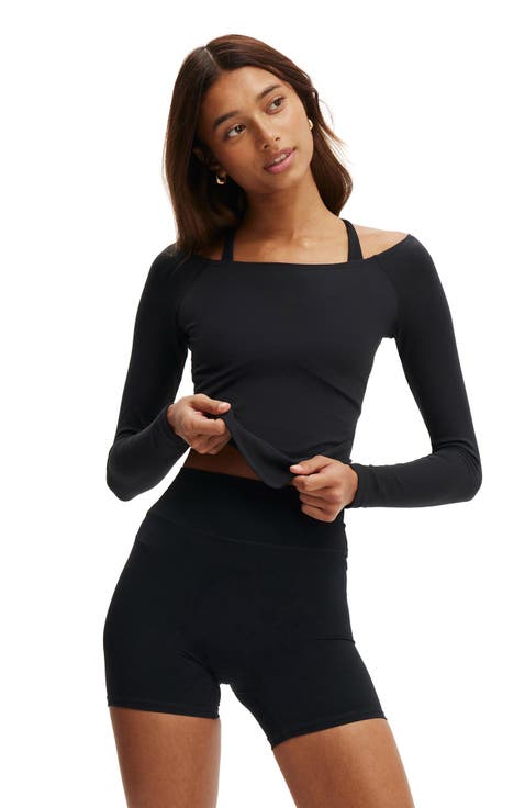 Women's Active Ultra Soft Off Shoulder Longsleeve