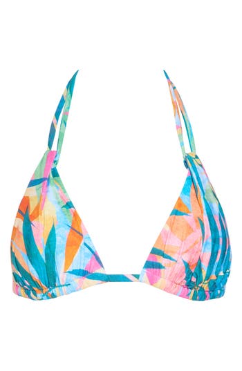 ATHENA ATHENA RILEY HALTER TRIANGLE BRA BIKINI TOP