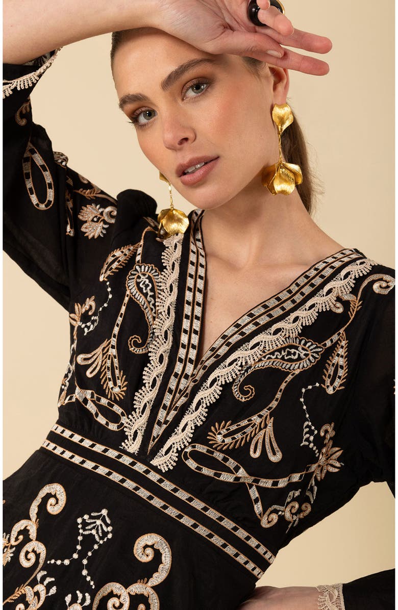 Hale Bob Cassandra Embroidered Dress, Alternate, color,