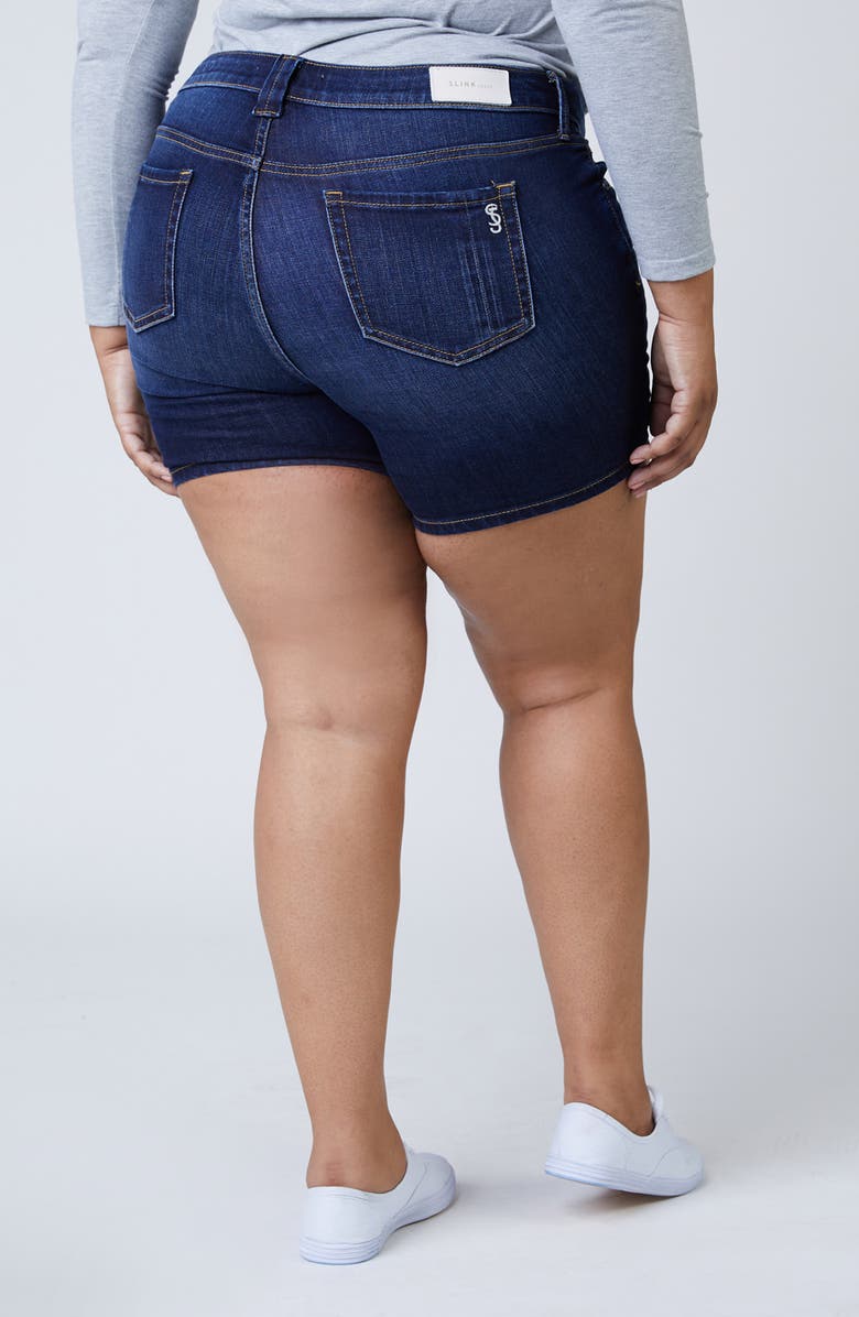 SLINK Jeans Low Rise Denim Shorts, Alternate, color, Sasa