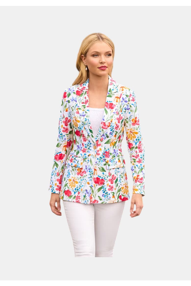 Floral Blazer, Main, color, DITSY MULTI GARDEN