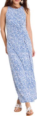 Tommy Bahama Jamina Glimmer Bay Twist Front Knit Maxi Dress