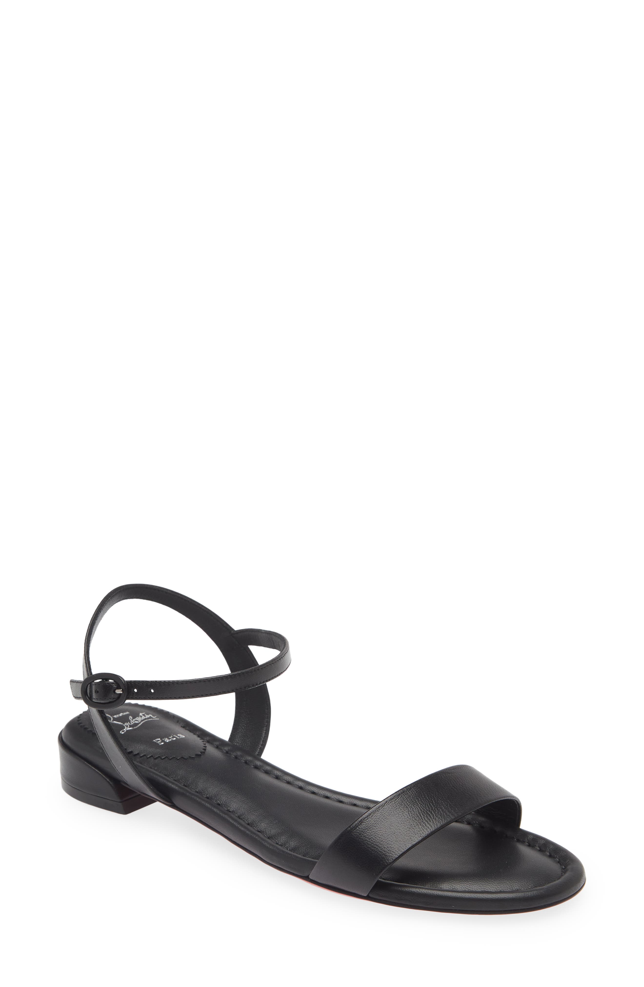 Christian Louboutin Sweet Jane Sandal, Main, color, Black