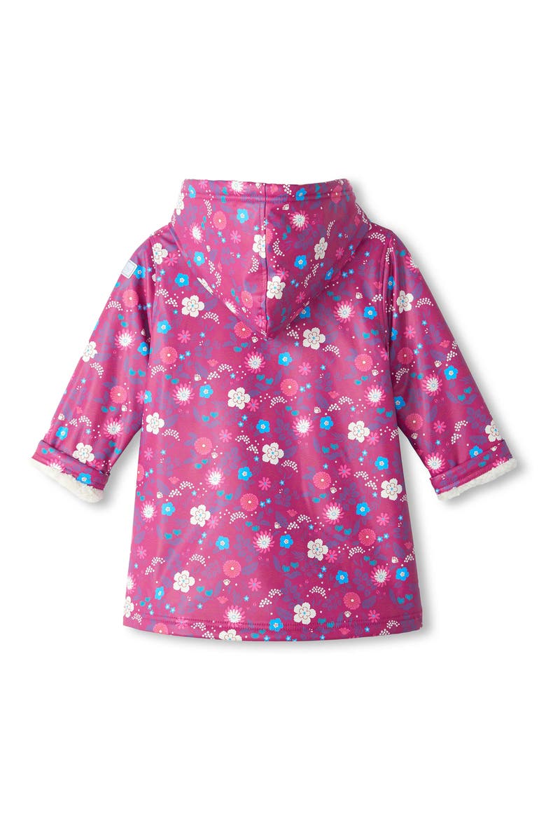 Kids' Tiny Flowers Hooded Jacket, Alternate, color, PURPLE