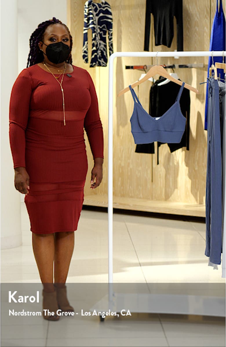 Longline Lounge Cotton Bralette, sales video thumbnail