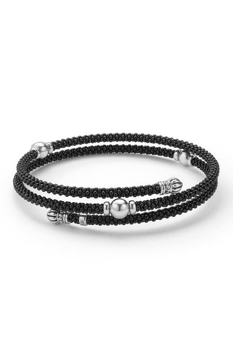 Caviar Bead Wrap Bracelet