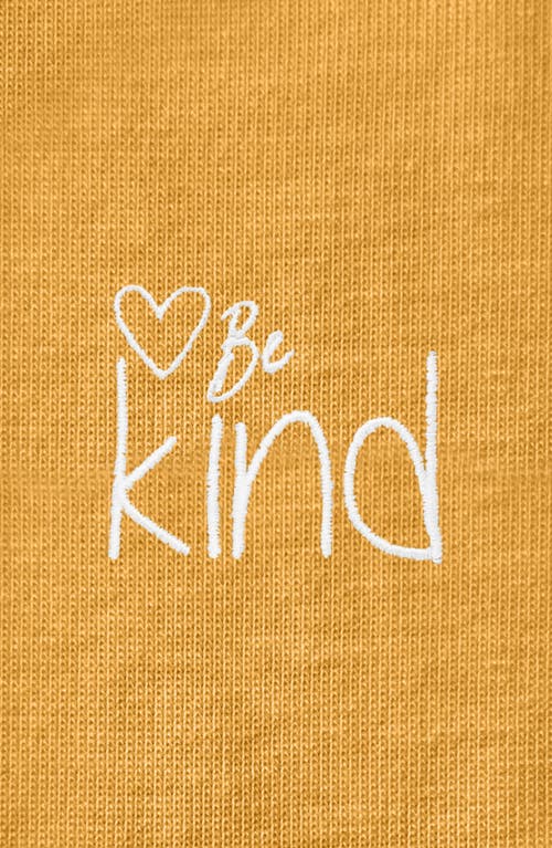 Dalix Be Kind Womens Relaxed Tee In Mustard