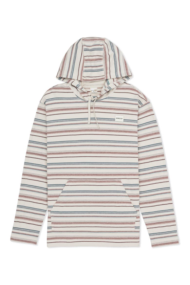 OG Stripe Hooded Poncho, Alternate, color, BONE