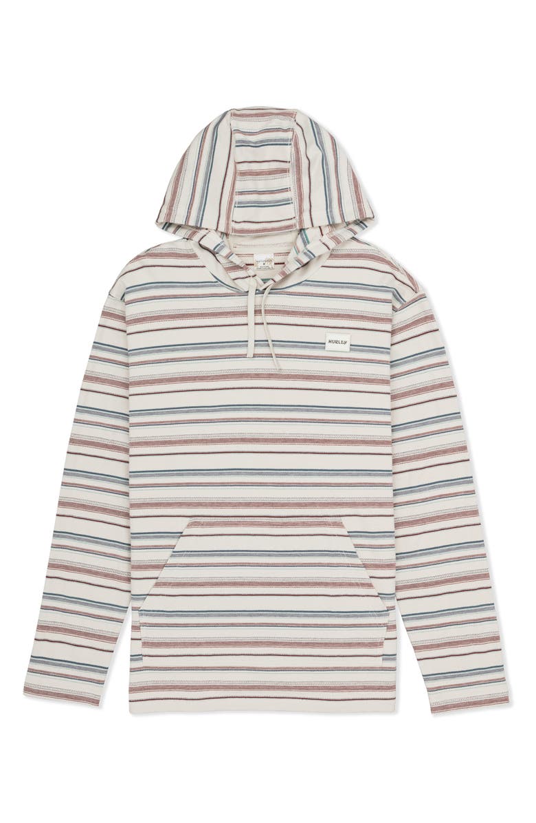 Hurley OG Stripe Hooded Poncho, Alternate, color, Bone