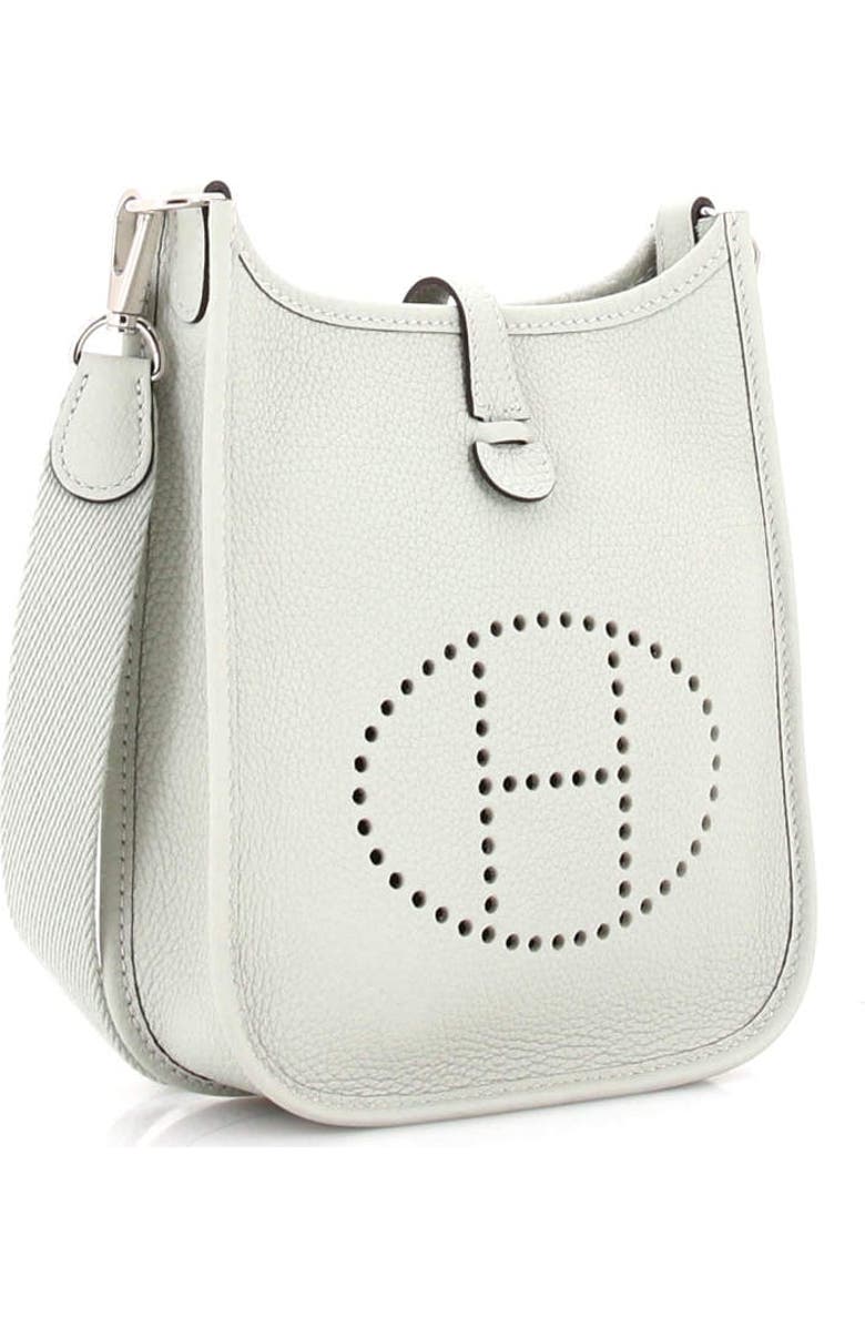 Pre-Owned Hermes Evelyne Bag Gen III Clemence TPM, Alternate, color, Gris Neve