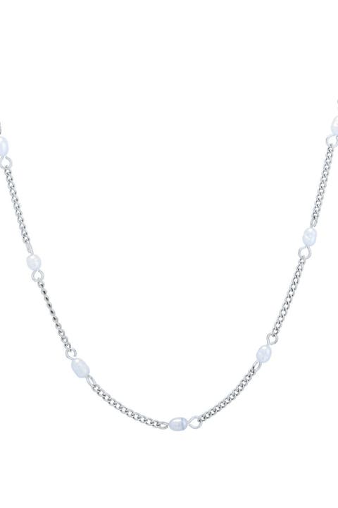 Dainty Gold Pearl Choker