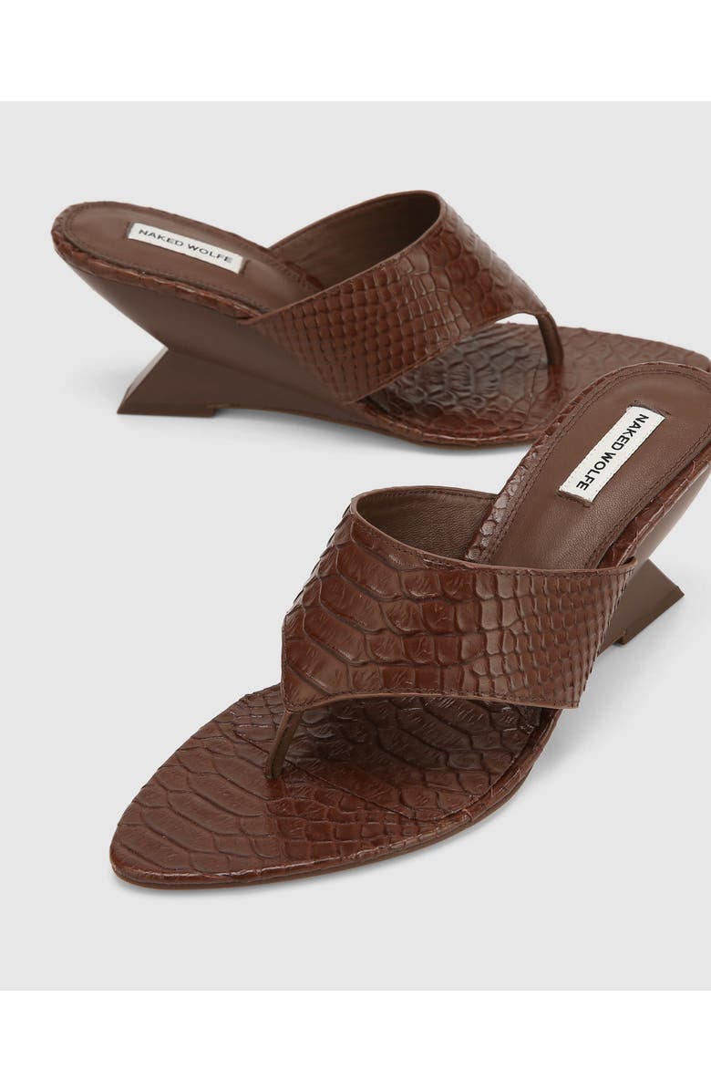 Naked Wolfe Stampede Off White Snake, Alternate, color, Brown
