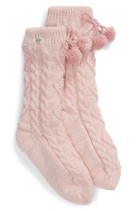 Pompom Fleece Lined Socks