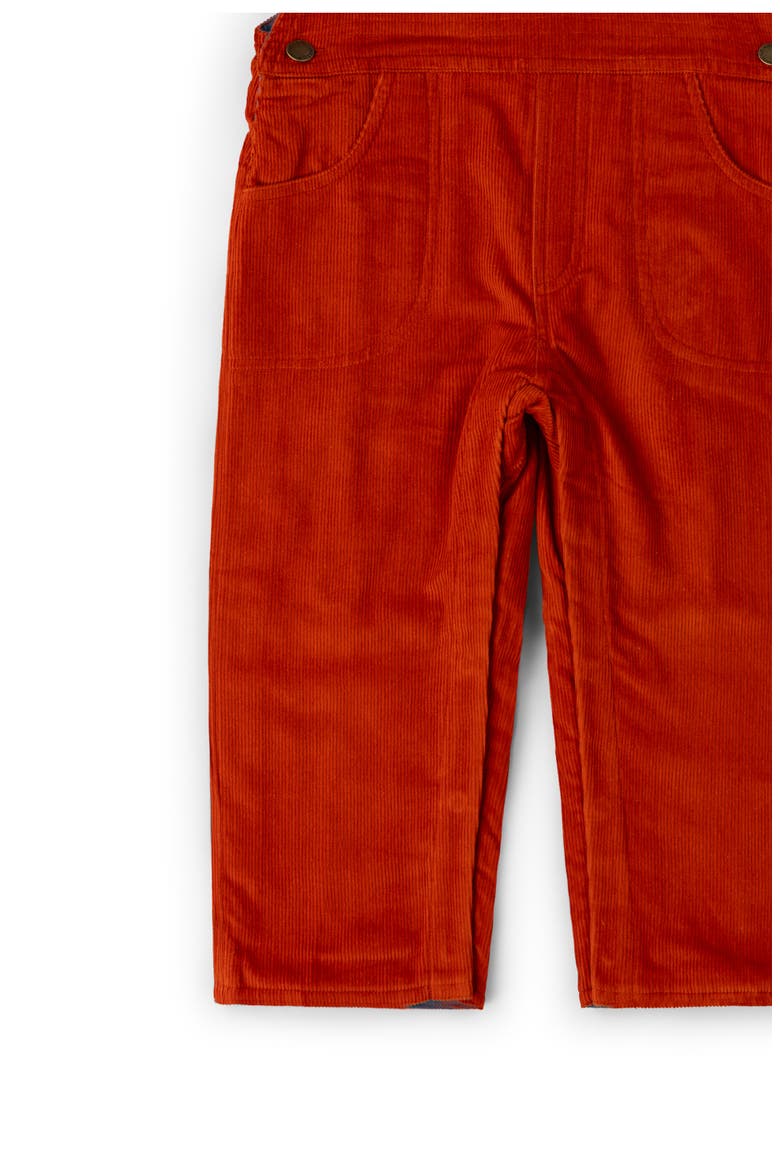 Kids' Corduroy Overalls, Alternate, color, RED