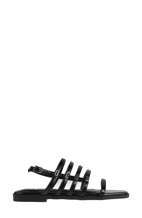 Bebe Logo Cage Sandal In Black