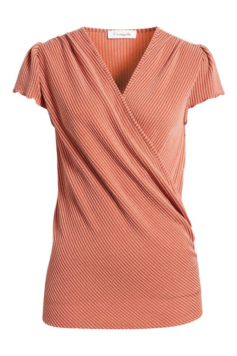 Texture Wrap Front Top, Alternate, color, TERRACOTTA