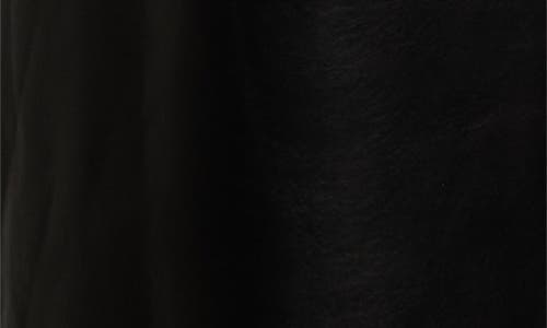 L'agence Livvy Straight Leg Lambskin Leather Trousers In Black