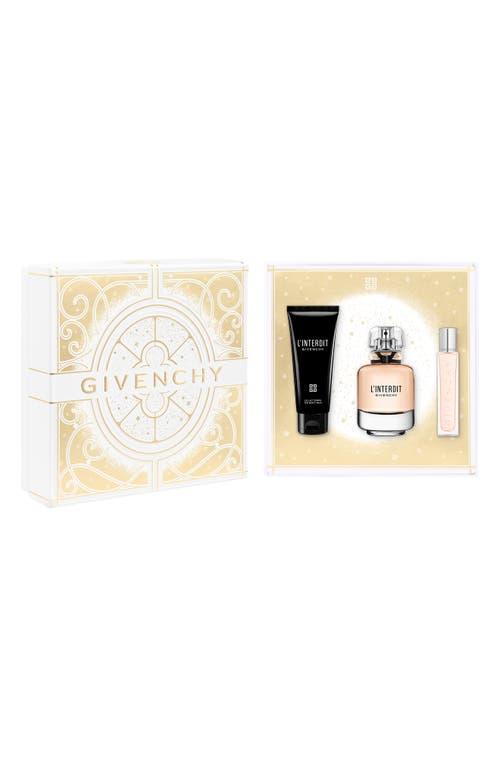 Givenchy L'interdit Eau De Parfum Set $222 Value In Transparent