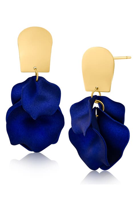 Ginkgo Flower Drop Earrings