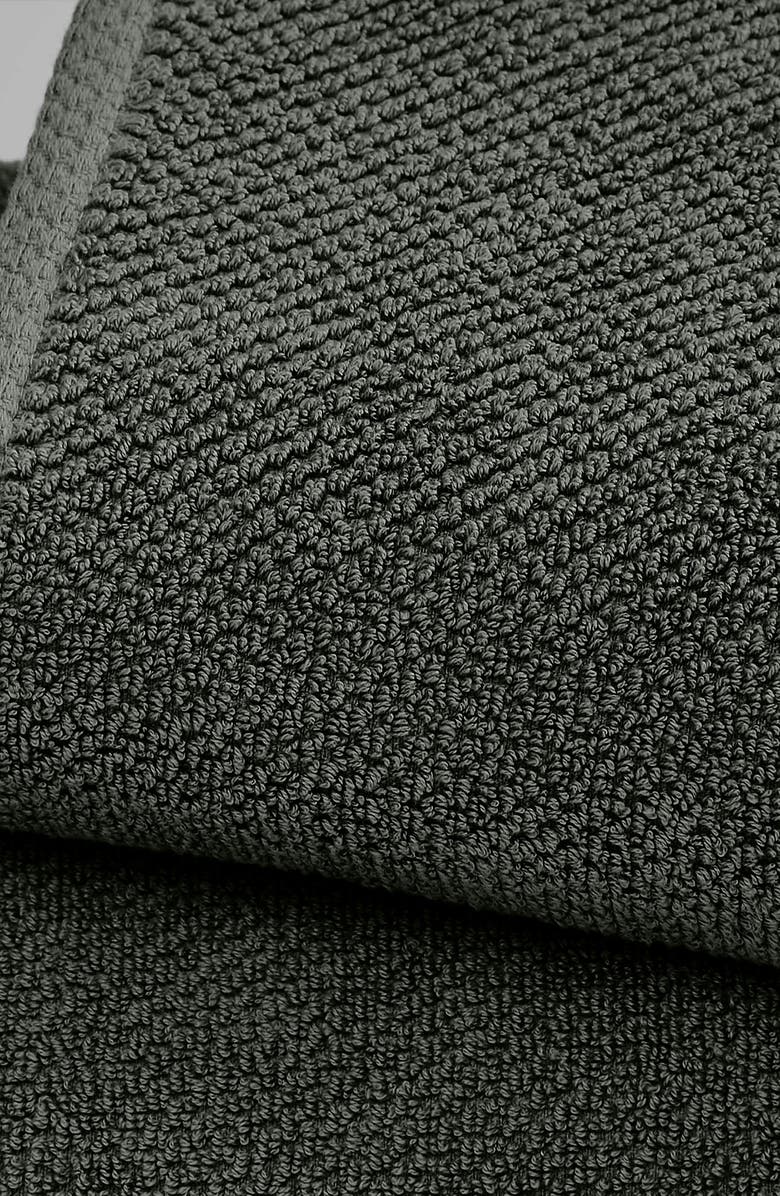 Woven & Weft Cotton 12-Pack Textured Washcloths, Alternate, color, Midnight