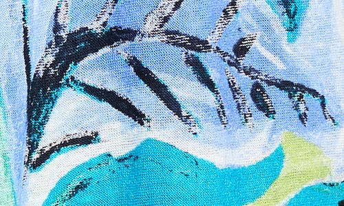 Nic + Zoe Nic+zoe Island Beat 4-way Linen Blend Cardigan In Blue