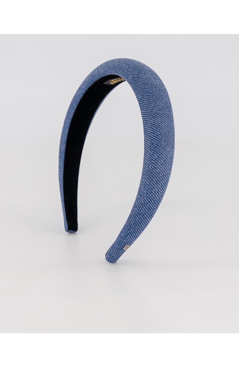 Alexandre de Paris Denim Headband, Main, color, Denim