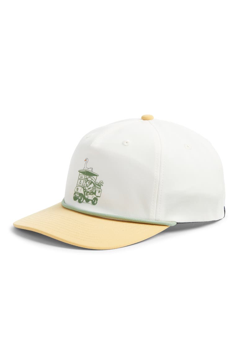 Caddy Snapback Baseball Cap, Main, color, GOLD