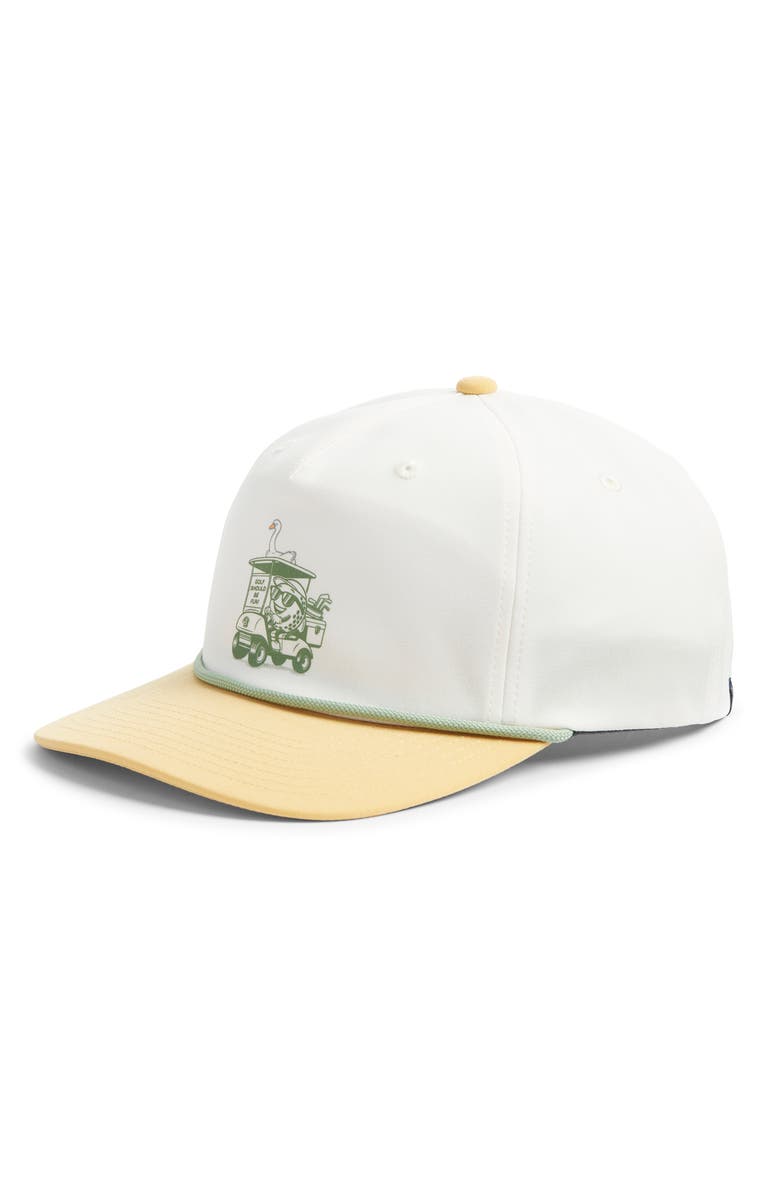 Swannies Caddy Snapback Baseball Cap, Main, color, Gold