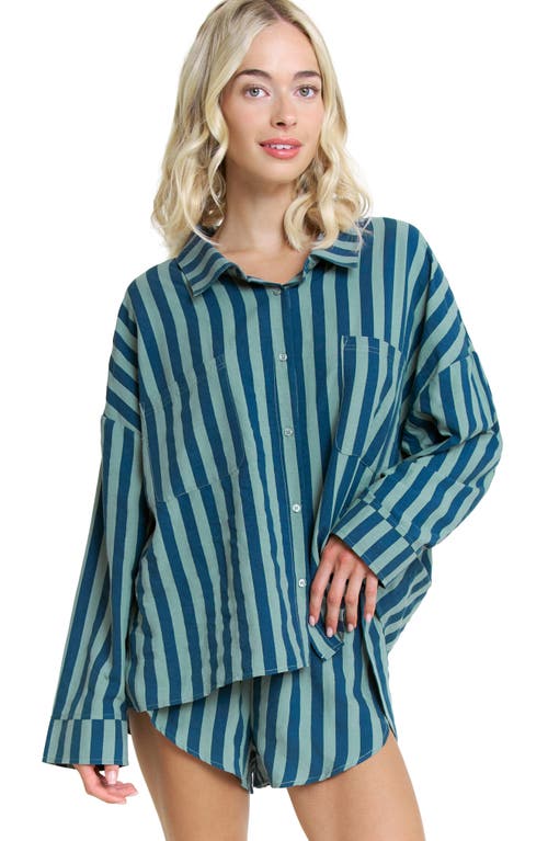Honeydew Brunch Date Long Sleeve Shorts Pajamas